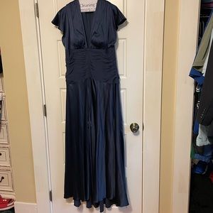 EUC vintage Aidan Mattox Gown with center slit